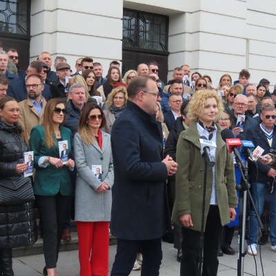 Konferencja prasowa Radosława Witkowskiego